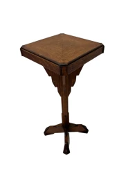 Art Deco Amsterdamse School Petite Pedestal Table, 1920s